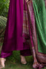 Magenta Color Muslin Cotton khatli Worked Unstitched Suit Material