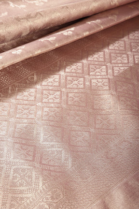 Light Mauve Color Organza Silk Saree