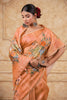 Brown Color Tussar Silk Saree