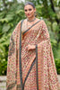 Beige Colour Floral Printed Pashmina Saree With Matching Shawl