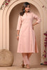 Dusty Peach Solid Color Cotton Kurta Set