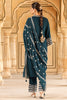 Peacock Blue Color Rayon Embroidered Suit