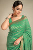 Jade Green Color Khaddi Georgette Saree