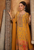 Mustard Color Crepe Silk Printed & Mirror Work Anarkali Suit