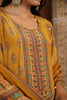 Mustard Color Crepe Silk Printed & Mirror Work Anarkali Suit