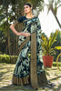 Navy Color Modal Silk Printed & Woven Saree