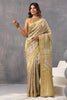 Olive Green Color Crepe Silk Woven Saree