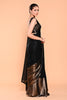 Black & Golden Color Georgette Sequins Embroidered Saree