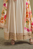 Cream Color Silk Embroidered Anarkali Suit