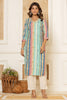 Multi-Color Cotton Shibori Print Kurti