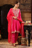 Hot Pink Color Silk Gota Patti Embroidered Anarkali Suit