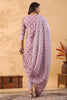 Mauve Color Printed Cotton Straight Suit