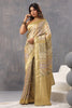 Olive Green Color Crepe Silk Woven Saree