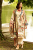 Beige Colour Resham Embroidered And Printed Unstitched Suit