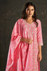 Pink Color Cotton Resham Embroidered Straight Suit