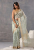 Mint Green Color Kota Silk Resham Embroidered Saree