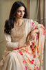 Cream Color Silk Embroidered Anarkali Suit