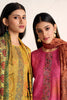 Mustard Color Spun Embroidered and Printed Unstitched Suit Material