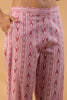 Onion Pink Color Printed Cotton Straight Suit