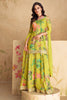 Green Color Crepe Silk Printed & Embroidered Suit With Palazzo