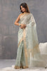 Mint Green Color Kota Silk Resham Embroidered Saree