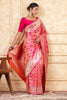 Fuchsia Pink Color Banarasi Silk Saree