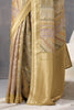 Olive Green Color Crepe Silk Woven Saree