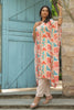 Beige Color Muslin Printed Kaftan Set