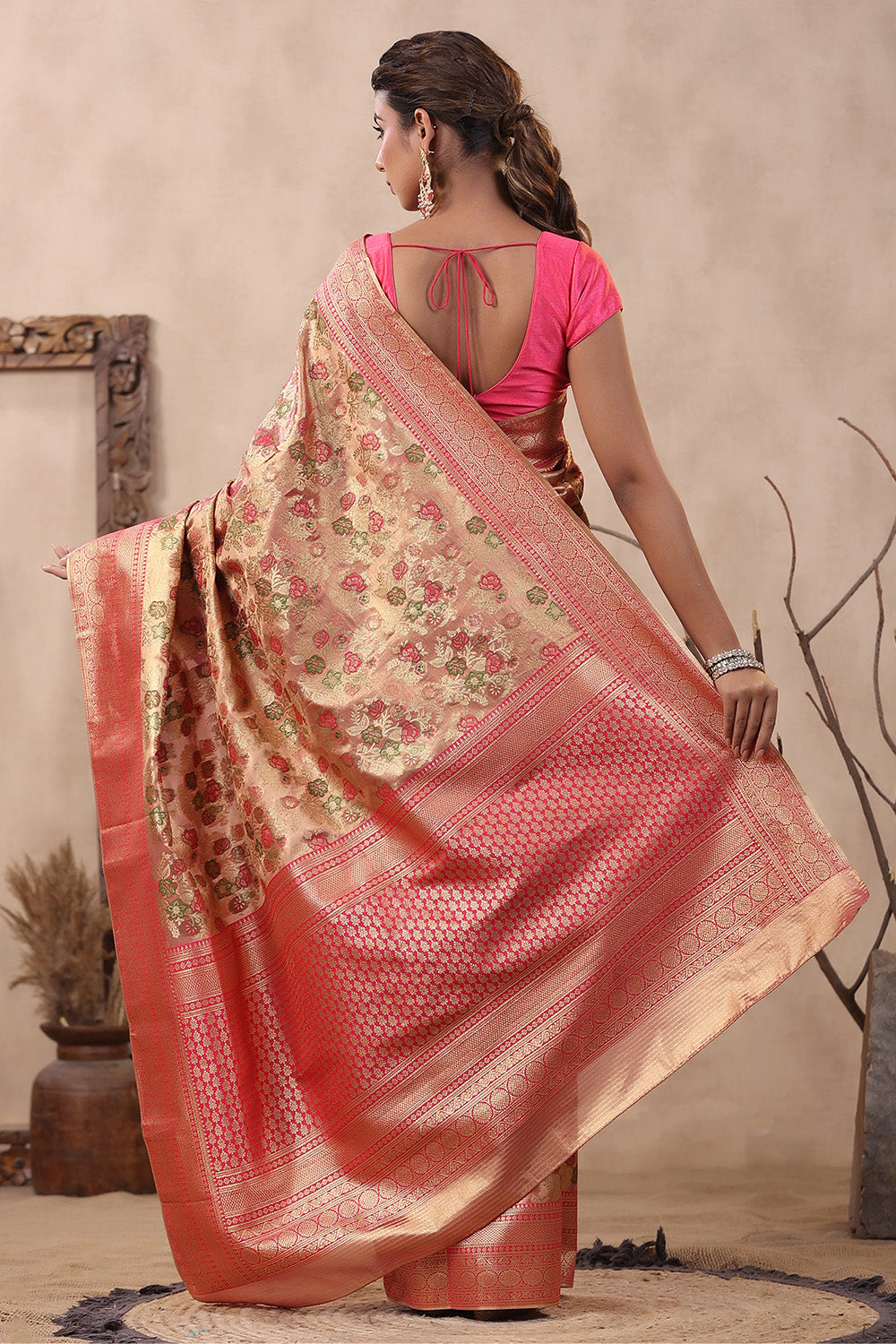 Tissue Silk Sarees - Shop Pure Banarasi Tissue Silk Sarees online - Sacred  Weaves