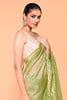 Brass Color Crush Tissue Saree