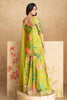 Green Color Crepe Silk Printed & Embroidered Suit With Palazzo