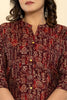 Maroon Color Printed Muslin Kurta