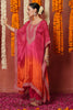 Fuchsia Pink Color Crepe Silk Bandhani Printed  Kaftan Set