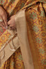 Mustard Colour Cotton Printed Saree With Stunning Woven Border