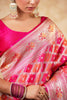 Fuchsia Pink Color Banarasi Silk Saree