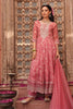 Rust Color Organza Floral Printed Anarkali Suit Set