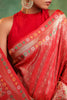 Red Color Woven Silk Saree