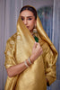 Gold Color Woven Silk Saree