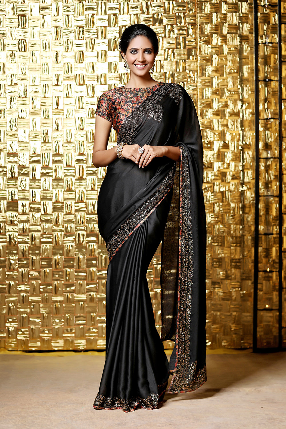 Saroj Uphar Vol - 4 Nylon jacquard silk saree with swarovski work Saree  Designer Saree Wholesalers India